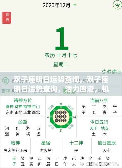 双子座明日运势详解,活力碰撞机遇与挑战的双子座明日运势展望